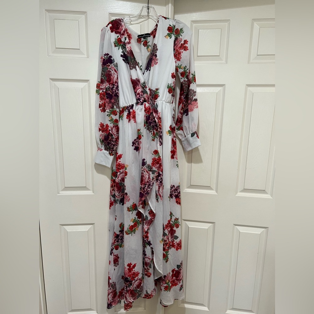 Jean-Louis Scherrer‎ Floral wrap style dress . Size XL